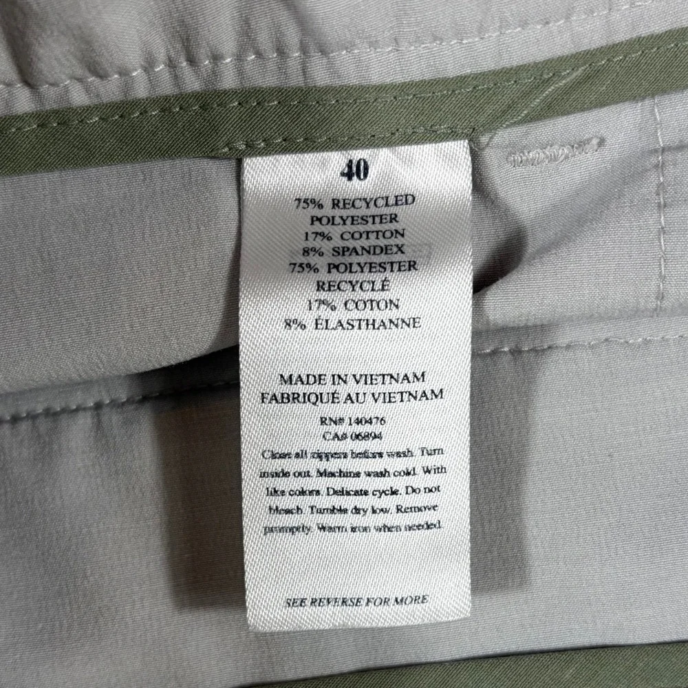 Faherty All Day Shorts Mens 40 Hybrid Stretch Quick Dry Performance Gray